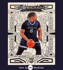 2022 Obsidian Electric White Etch Contra Prizm #199 Kenneth Lofton Jr Rookie SSP