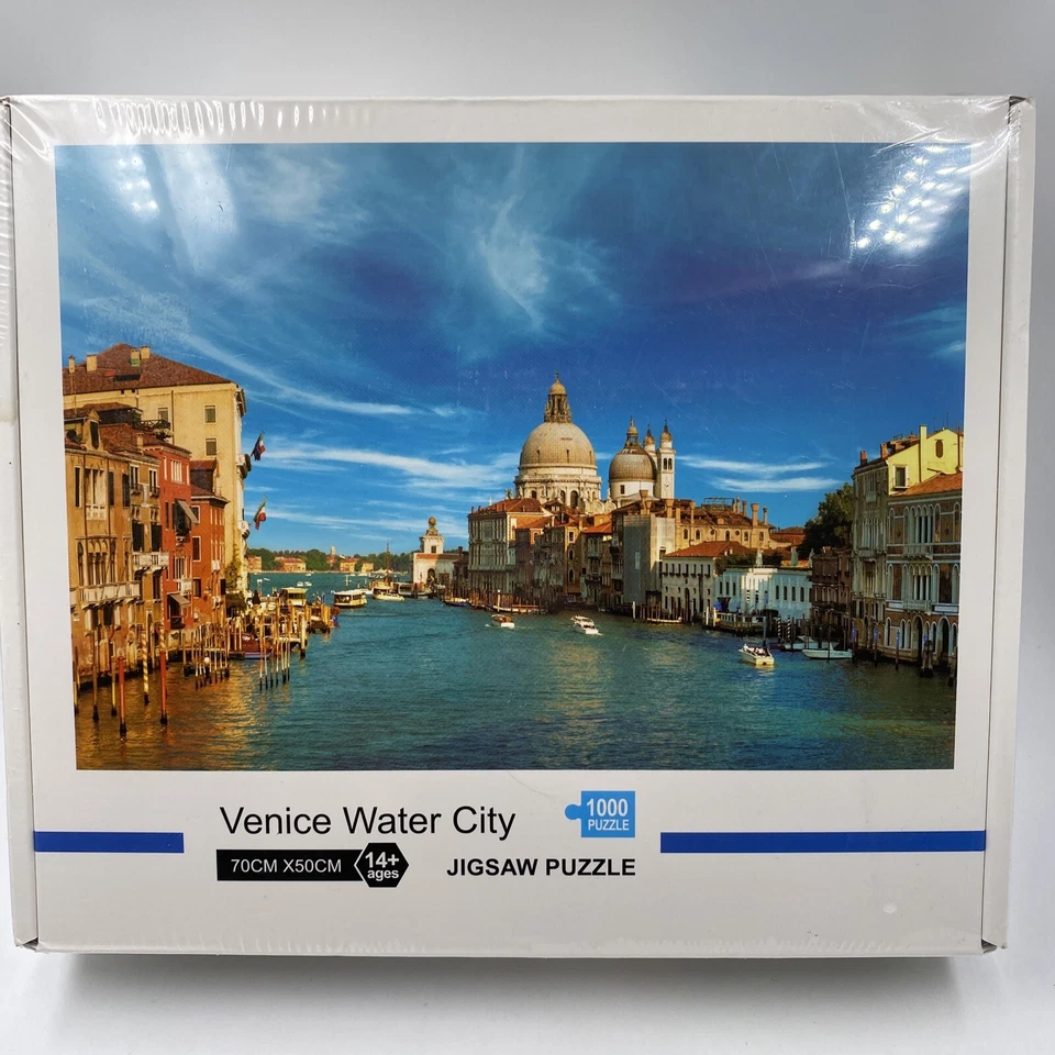 Jigsaw Puzzle 1000 Piece VENICE WATER CITY Canals Gondolas Architecture Sealed - Image 1 of 1