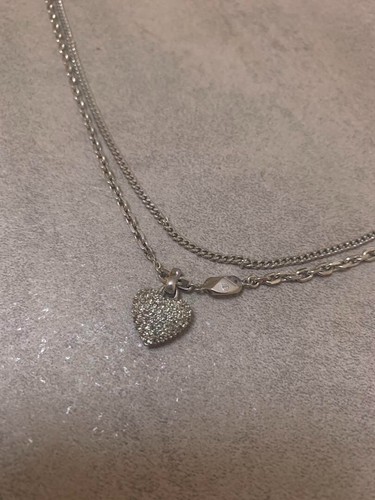 Collana Christian Dior Cuore Argento Donna