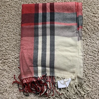 POTTERY BARN McKinley 格子毯 - 全新 50 x 60 英寸 NLA — 第 1/2 张图片