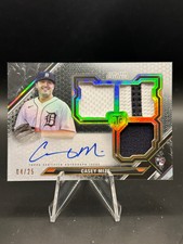 2021 Topps Triple Threads Casey Mize Triple Rookie RPA Patch Auto /25