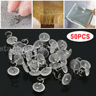50X Clear Heads Twist Pins Upholstery For Bedskirts Blanket Slipcovers Car