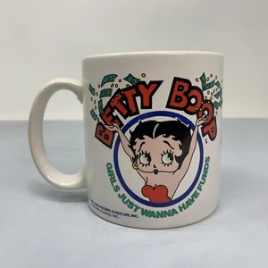 1992 Betty Boop Girls Just Wanna Have Funds Mug MGM Grand Las Vegas Vintage Rare - Picture 1 of 10