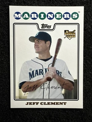 JEFF CLEMENT #286 2008 Topps Baseball Rookie Card QTY Seattle Mariners - Image 1 of 2