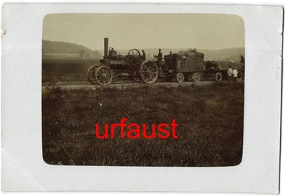 Foto de tractor de locomotora de vapor alemana de la Primera Guerra Mundial Foto 1 de 2