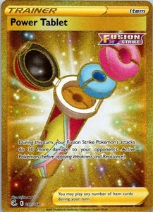 Power Tablet 281/264 Secret Rare SWSH08: Fusion Strike Gold Sparkle Insert Card - Picture 1 of 2