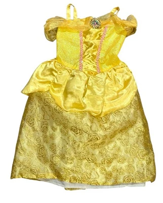 Deluxe Disney Princess Belle Halloween Costume Dress  Girls Size 4 to 6X - Image 1 of 3