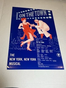 On The town Theater Broadway Window Card Poster 14" x 22" - Picture 1 of 4