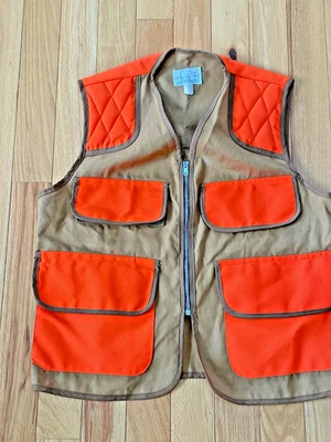 Chaleco de Caza Talla L Unisex Naranja Excelente Estado Hombre Mujer American Field Foto 1 de 4