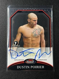 DUSTIN POIRIER 2011 TOPPS FINEST 1° ROOKIE SU CARTA AUTOGRAFO RC AUTO UFC - Foto 1 di 2