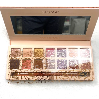 Sigma Beauty “Cor-de-Rosa” 14 Pan EyeShadow Palette & Brush - Image 1 of 4
