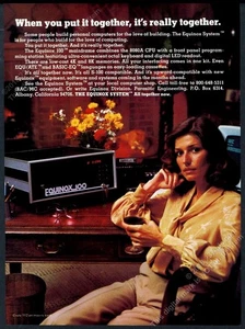 1977 Equinox 100 mainframe computer system photo vintage print ad - Picture 1 of 1
