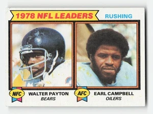 1979 Topps #3 1978 NFL Rushing (Walter Payton / Earl Campbell) Excellent - Picture 1 of 2