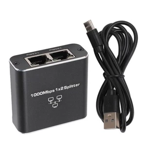 Gigabit Ethernet Splitter 1 Zu 2 1000Mbps Rj45 Typ C Schnittstelle Erweitern NTS - Afbeelding 1 van 22