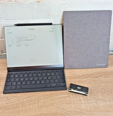 reMarkable 2 bundle - Marker Plus,Type Folio,Book Folio, NO USB RRP £727 Rd Desc - Image 1 of 4