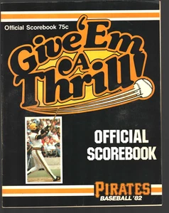1982 Pittsburgh Pirates Official Scorecard VS. METS - Picture 1 of 2