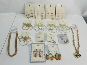 Schmuck verschiedene Konvolut Ohrringe Halsketten Sugar Fix & A New Day 49 ca. Teile - Bild 1 von 7