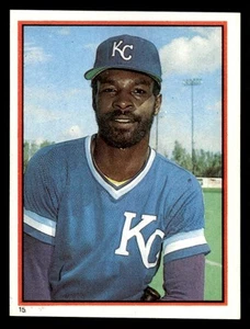 1983 O-Pee-Chee Stickers Willie Wilson Kansas City Royals #15 - Picture 1 of 2