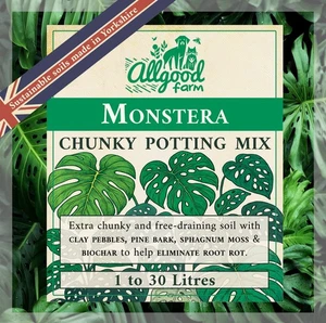 Monstera Chunky Potting Soil Mix 1-30L | Cheese Plant | Eco Peat-Free Compost - Picture 1 of 16