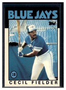 1986 Topps Tiffany Cecil Fielder #386 Collector's Edition RC Toronto Blue Jays - Bild 1 von 2