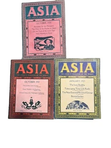Asia The American Magazine Of The Orient 3 Copies 1920, 1921, 1923 - Picture 1 of 8
