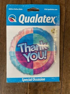 Thank You 18 inch Round Helium Foil Balloon UNFLATED - Picture 1 of 1