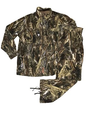 Conjunto de camisa y pantalones de campo de caza con botones camuflados de piel silenciosa REDHEAD talla 3XL Foto 1 de 4