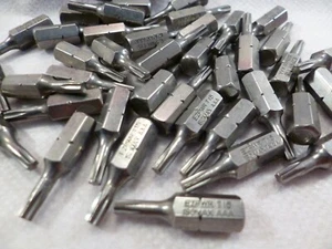 LOT OF 40 EAZYPOWER ISOMAX T15 TORX STAR BITS 1" LONG 1/4" HEX SHANK - Picture 1 of 3