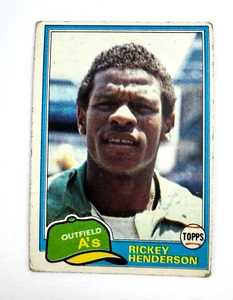 Rickey Henderson 1981 Topps Baseball #261 Oakland A's - Picture 1 of 2