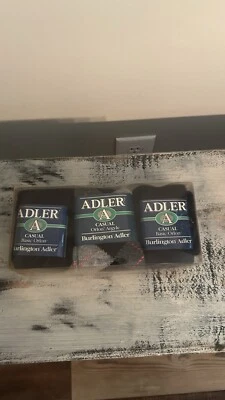 Paquete de 3 calcetines informales Burlington Adler básicos Orlon Argyle para hombre talla 10-13 NUEVO  Foto 1 de 4