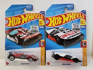 Set of 2 2022 Hot Wheels CYBER SPEEDER Factory Sealed Set Sticker HW Turbo Cars - Picture 1 of 4