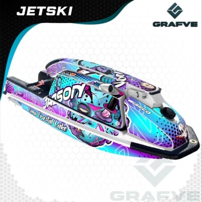 Kawasaki Jet ski 550 Sx 440 Js kit calcomanías gráficos pegatinas envoltura 550sx 440js  Foto 1 de 2