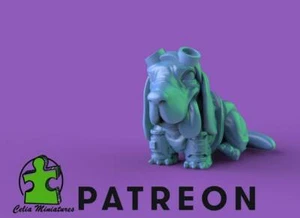 Chibi Sci Fi Dog - Escala 32mm | DnD Miniatura | Chibi Mini Nerd Regalo - Imagen 1 de 1