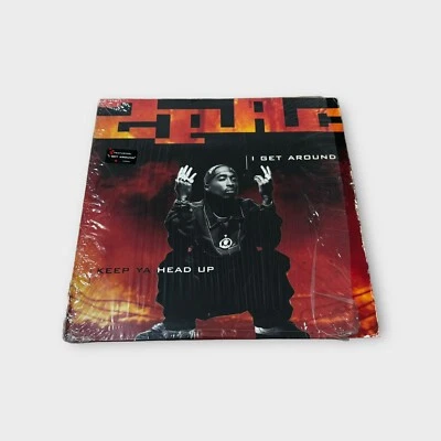 2Pac I Get Around Keep Ya Head Up Vinyl 33RPM Single Interscope Records 1993 - Image 1 of 4