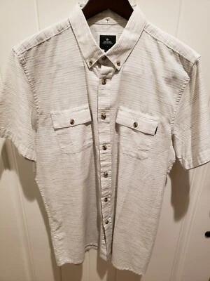 Rip Curl Para Hombres Grande Manga Corta Rayas Botón - Nuevo con Etiquetas (22 x 30 pulgadas)  Foto 1 de 4