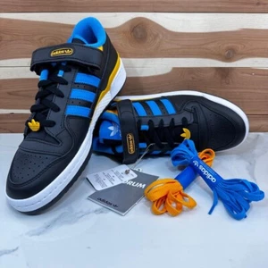 NEW-Adidas Forum scarpe basse uomo nero-blu impulso-oro collegiale FZ5890 taglia 9,5 - Foto 1 di 14