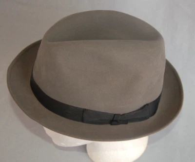 RESISTOL Krushable Player Hat ~ 1½" Brim ~ Beaver xxx, Kitten ~ Size 7¼ ~ NOS - Image 1 of 4