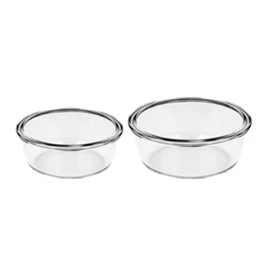 2pcs Glass Salad Bowl Household Mashed Potatoes Container Fruit Salad Bowl - Picture 1 of 12