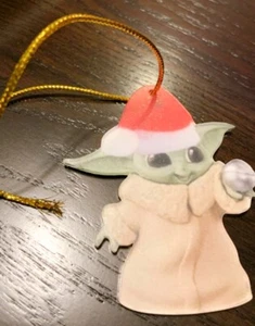 STAR WARS MANDALORIAN GROGU BABY YODA ORNAMENT~TREE OR CAR~2D ACRYLIC FLAT - Picture 1 of 1