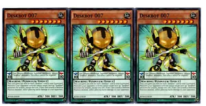 Yugioh - 3X Deskbot 007 - Común - 1a Edición - BOSH-EN039 - Casi Como Nuevo - Imagen 1 de 1