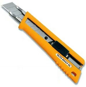 OLFA NL-AL 18mm Heavy-Duty Rubber Grip Utility Knife Auto-Lock Genuine japan - Picture 1 of 3