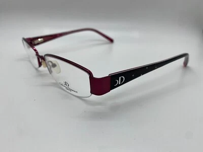 NEW CATHERINE DENEUVE CD-277 BU BURGUNDY SEMI RIMLESS EYEGLASSES 52-18-135 - Image 1 of 4