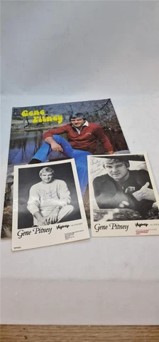 SINGER GENE PITNEY 2 SIGNED AUTOGRAPH PHOTO PUBLICITY CARDS & BOOKLET Cover
