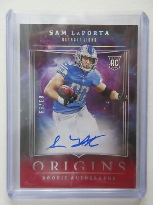 2023 Panini Origins NFL Sam LaPorta RC Rookie Autographs ON CARD Auto SSP 83/99 - Image 1 of 4