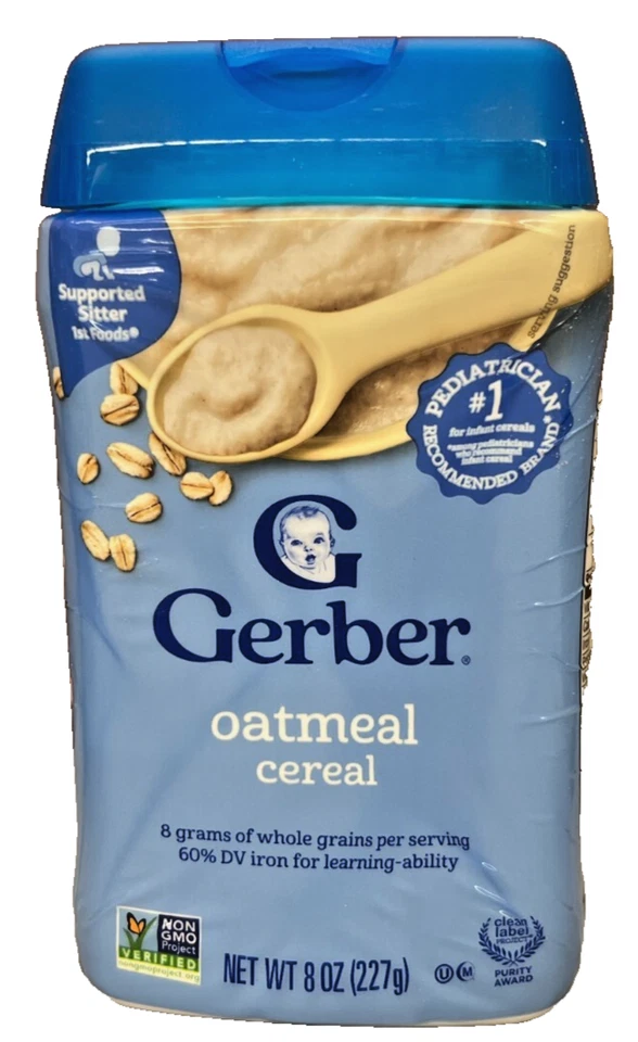 Gerber Baby Food Oatmeal Cereal 8 oz - Image 1 of 1