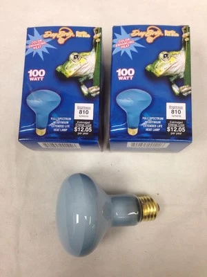 DayBrite 100W R25 Flood Neodymium Reptile Pet Heat Full Spectrum Light Bulb 2pcs - Image 1 of 4