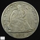 1876 Seated Liberty Silver Half Dollar 50C - Cleaned