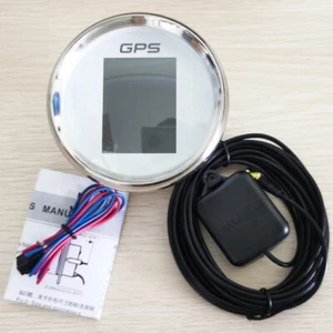 85mm gps speedometer mph kph knots cog odo trip meter for car truck marine yacht - Foto 1 di 7