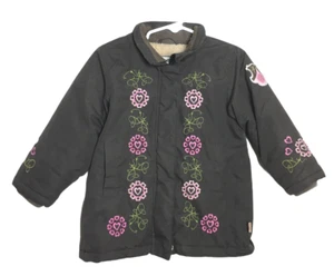 Me Too Mädchen Jacke Gr. 18-24 Monate rosa braun bestickt Herzen Reißverschlusstaschen - Bild 1 von 5