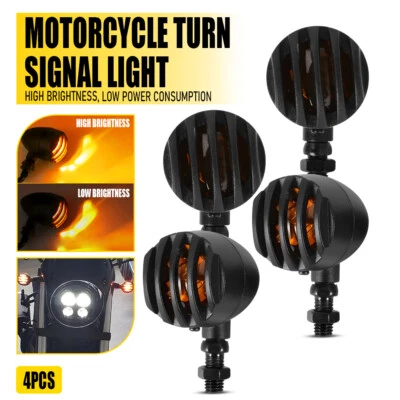 4PCS Motorcycle Signal Turn Lights For Suzuki Intruder VL800 VL1500 VS1400 VS800 - Image 1 of 4